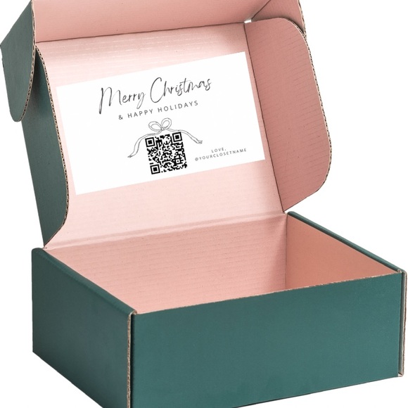 50 Personalized Christmas QR Code Large Stickers - Picture 3 of 6